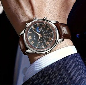 Elegant Vintage PU Leather Strap Watch for All