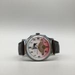 Vintage Pobeda Zodiac Aries Watch with Brown Leather