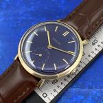1960s Zodiac Men's Vintage Watch with Blue Dial