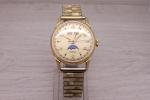Vintage Zodiac Men’s Moonphase Gold Tone Watch