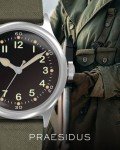 Men's Vintage Military Automatic Watch - Black Dial