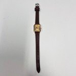 2000s Vintage Rectangular Gold Luxury Watch