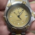 Zodiac Vintage Silver Analog Quartz Men's Watch