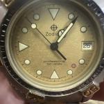 Zodiac Vintage Silver Analog Quartz Men's Watch