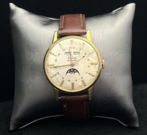 1960s Zodiac Triple Date Moon Phase Automatic Watch