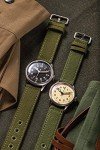 Men's Vintage Military Automatic Watch - Black Dial
