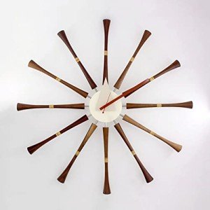 Retro Silent Wall Clock - Mid Century Design
