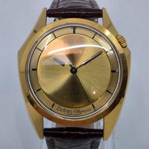 Zodiac Olympus Vintage Mystery Dial Gold Watch