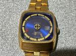 Zodiac Gold Plated Astrographic Automatic Ladies Watch