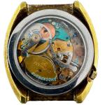 Zodiac Spacetronic Men's Electronic Gold Tone Watch
