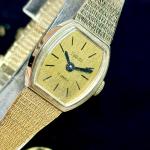 Zodiac Swiss Ladies Mechanical Gold Tone Watch