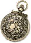 Classic Gold-Plated Antique Mechanical Pocket Watch
