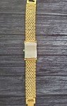 Vintage Mens Tank Watch with White Dial & Milanese Band