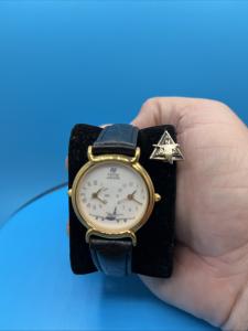 90s United Airlines Pilot Dual Time Watch Set