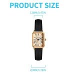 Stylish Square Roman Numeral Vintage Watch for Her