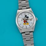 Rolex Vintage 34mm Mickey Mouse Dial Watch