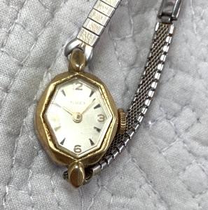 Timex Women's Vintage Octagonal Gold-Tone Watch