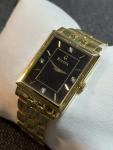 Vintage Bulova Gold Tone Rectangle Dress Watch