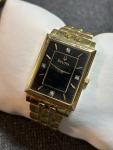 Vintage Bulova Gold Tone Rectangle Dress Watch