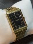 Vintage Bulova Gold Tone Rectangle Dress Watch