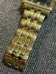 Vintage Bulova Gold Tone Rectangle Dress Watch
