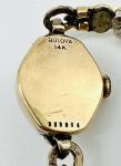 Vintage Bulova Ladies 14k Gold Watch with Diamonds