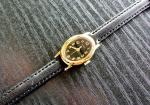 Vintage Timex Oval Dial Women's Gold & Black Watch