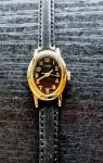 Vintage Timex Oval Dial Women's Gold & Black Watch