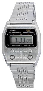 Casio Vintage Digital Alarm Steel Quartz Watch