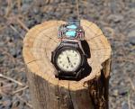 Native American Turquoise Sterling Silver Vintage Watch