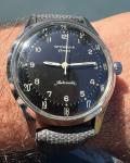 Wittnauer Geneve Vintage Military 24hr Wristwatch