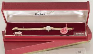 Vintage Zodiac Swiss 10k RGP Bezel Watch