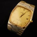 Eterna Royal Quartz Men's Watch with Diamond Bezel