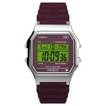 Timex T80 Vintage Black Digital Alarm Watch