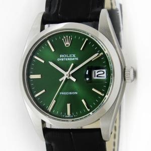 Rolex Oysterdate Green Dial 34mm Men's Watch