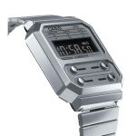 Casio A100WE-7B Vintage Silver Tone Digital Watch