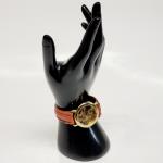 Vintage Gold Tone Skeleton Mens Watch 34mm