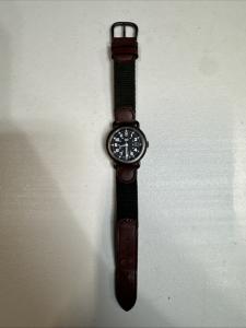 Vintage Swiss Army Men's Gunmetal Field Watch