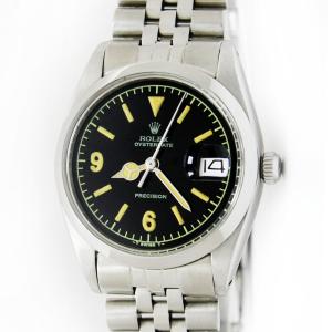 Rolex Oysterdate Black Dial Men's Steel Watch 34mm