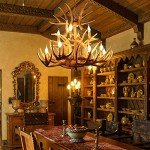 Vintage Deer Antler 12-Light Chandelier Fixture