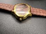 Joan Rivers Vintage Gold Tone Leather Watch