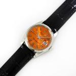 Rolex Oyster Perpetual Date Orange Dial Watch 34mm