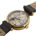 Borel Cocktail Ladies Mechanical Wristwatch - Gold Tone