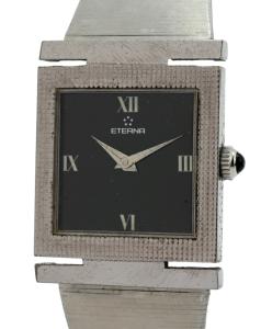 1940s Eterna Black Dial Mechanical Watch 27mm