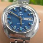 Zodiac Automatic Men's Watch, Blue Dial, 1970s