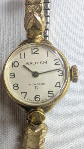 Waltham Women's Vintage Gold Plated Cocktail Watch