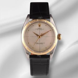 Rolex Oyster Perpetual Zephyr Vintage Leather Watch
