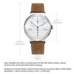 FEICE Bauhaus Men's Automatic Dress Watch - Brown