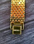 Vintage Mens Tank Watch with White Dial & Milanese Band