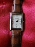 Rare Seiko Slim Tank Vintage Men's Leather Watch
